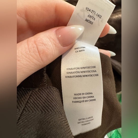 RAILS Anya Satin Midi Skirt in Moss Size XL NWT - Picture 4 of 7